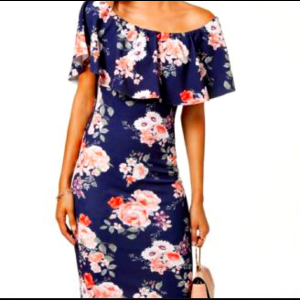 Crave Navy Floral Dress